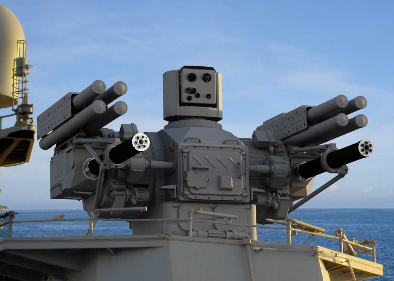 Naval Air Defense Gun System PALMA equipped with SOSNA-R SAM